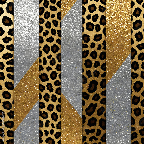glitter leopards patterns