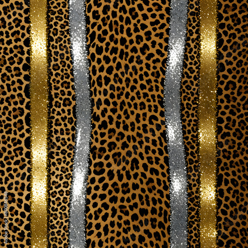 glitter leopard patterns