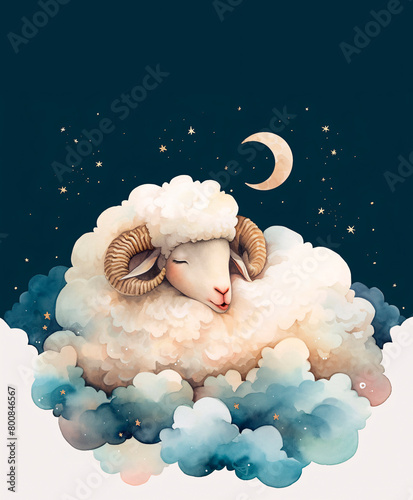 雲の上で眠る羊