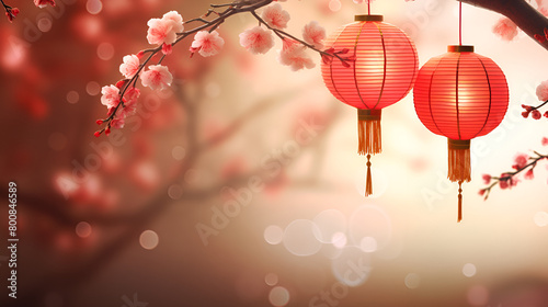 Chinese new year vector watercolor backgrounds for a happy celebration background
