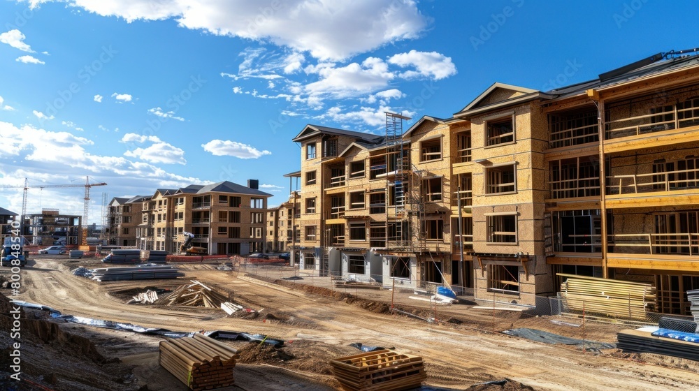 Fototapeta premium Building structure under construction