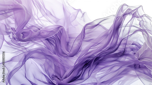 Soft lilac hues merging in a dreamlike composition, evoking calm and sophistication, isolated on solid white background."