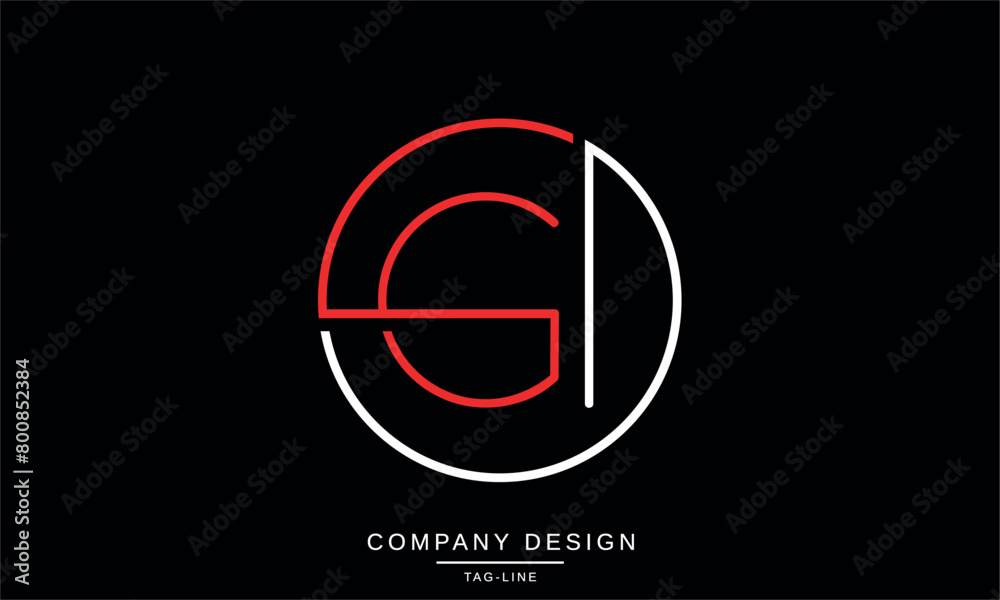 GI, IG Abstract Letters Logo Monogram Design Symbol Icon Font GI, IG Abstract Letters Logo Monogram Design Symbol Icon Font