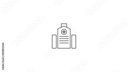 Medicine and Health symbols - minimal thin line web icon set. Outline icons collection. icon, brain, clinic, doctor, genetic, hospital, laboratory, liver, lung, medication, medicine, microscope,
