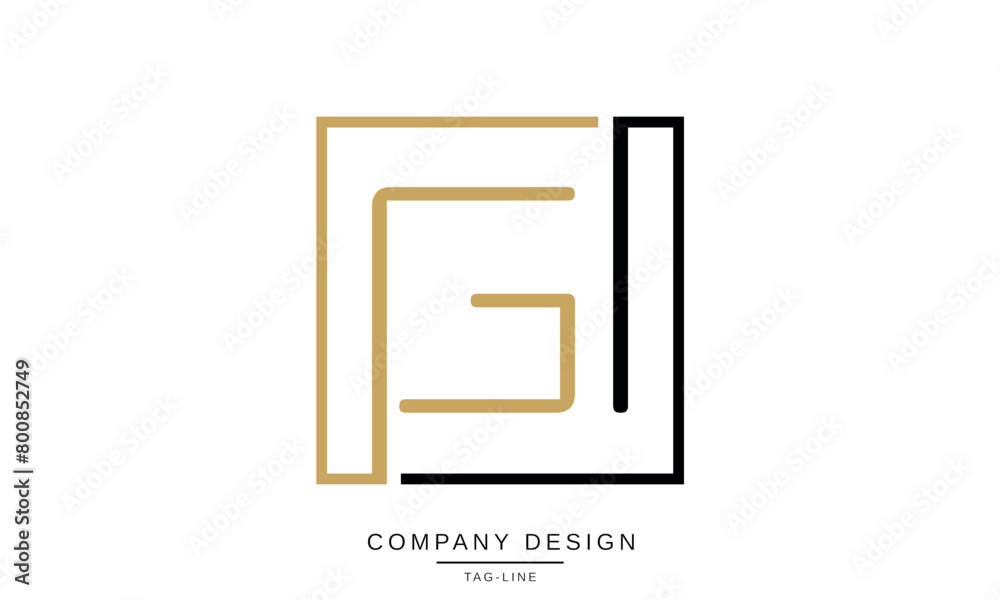 GI, IG Abstract Letters Logo Monogram Design Symbol Icon Font GI, IG Abstract Letters Logo Monogram Design Symbol Icon Font