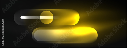Two yellow pills levitate in the darkness against a black background, creating a striking still life composition. The electric blue tint adds a touch of intrigue to the macro photography scene