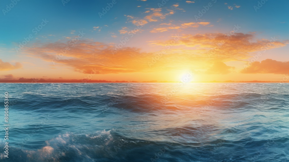 Oceanic Sunset Serenity