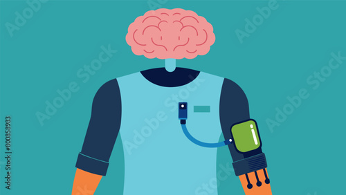 A brain signal translator sleeve that can be worn under clothing converting arm and hand movements into digital commands for easy communication..