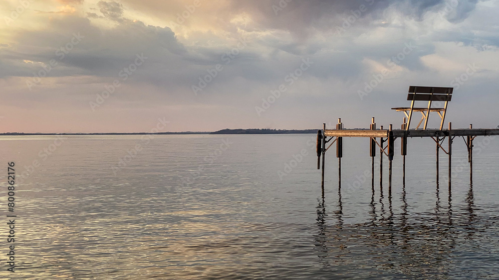 Sunset Over Lake Mendota in Madison Wisconsin