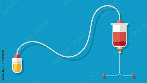 A thin transparent tube connected to a patients intravenous line delivering a continuous flow of ketamine into their stream..