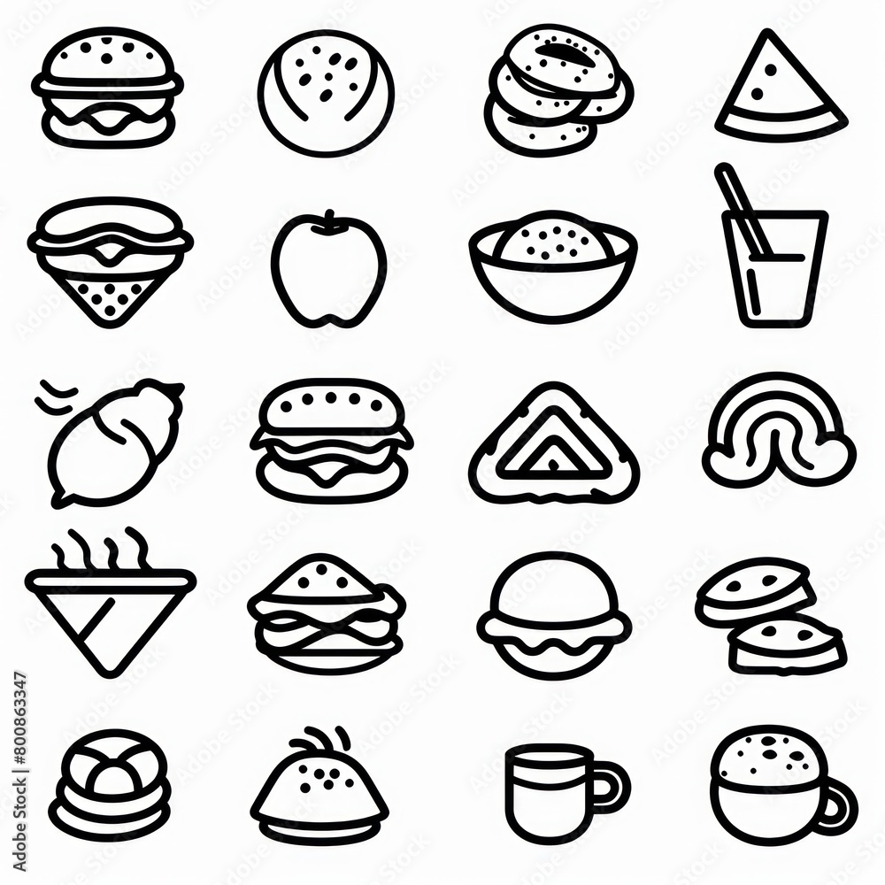 various food catagory icon