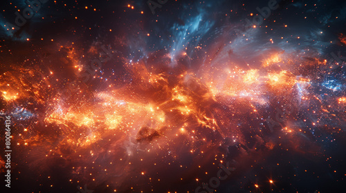 Galaxy, Explosion, texture, deep space