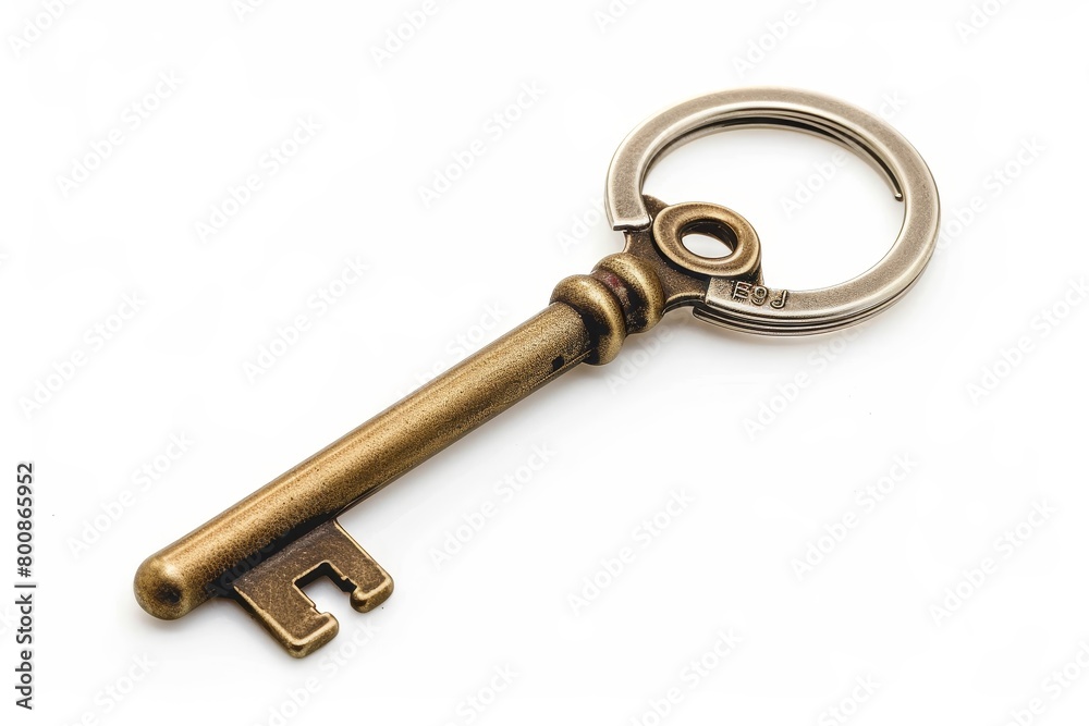 Customizable keychain on white background Customizable keychain on white background