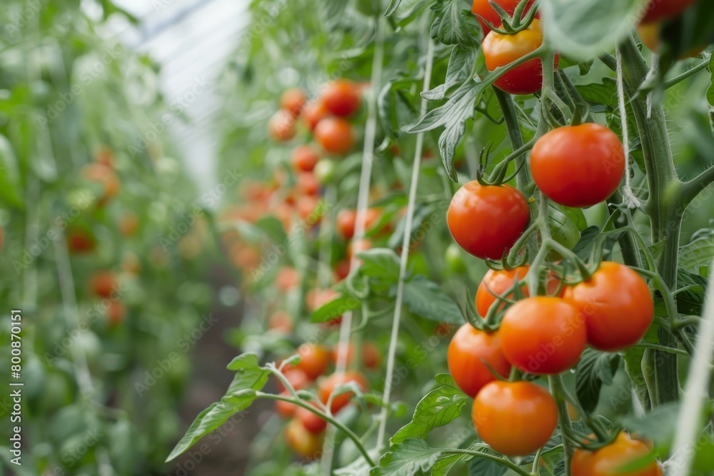 Greenhouse tomato field