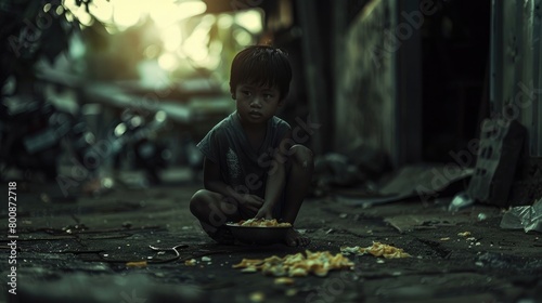 A captivating image of a child's favorite snack, left untouched, a poignant reminder of their absence and the desire for their restored childhood on World Day Against Child Labor.