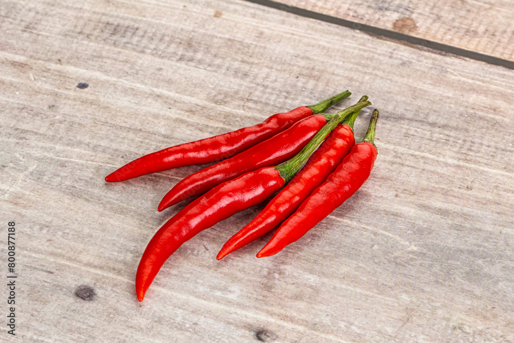 Hot and spicy chili pepper