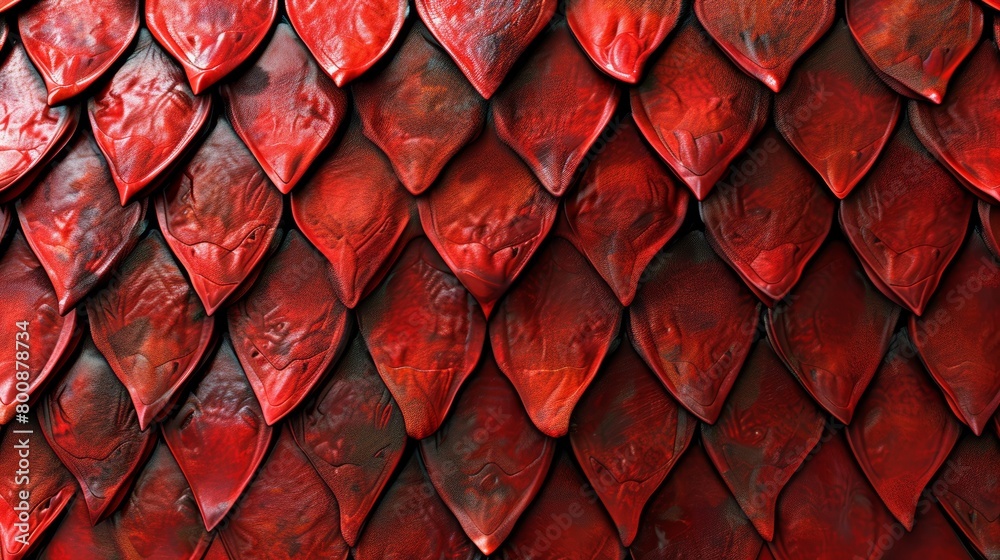 Vivid red snake skin texture with detailed scale patterns. Stock ...