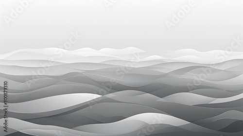 Premium Quality Misty Grey Minimal Wave Vector Background.