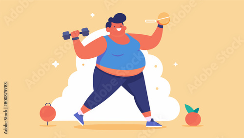 An overweight individual wanting to lose weight and improve overall fitness finding success through kickboxing workouts tailored for their age