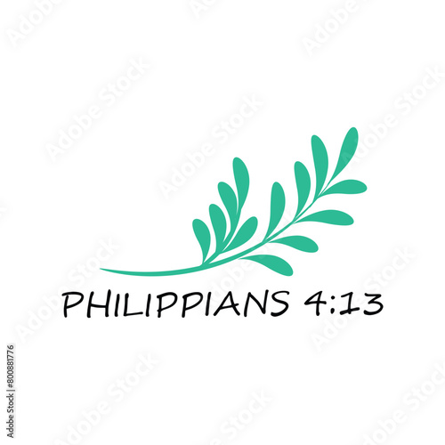 Bible Verse. Christian faith for print or use as poster, card, sticker or T Shirt