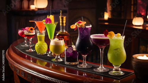 Exotic alcohol drinks