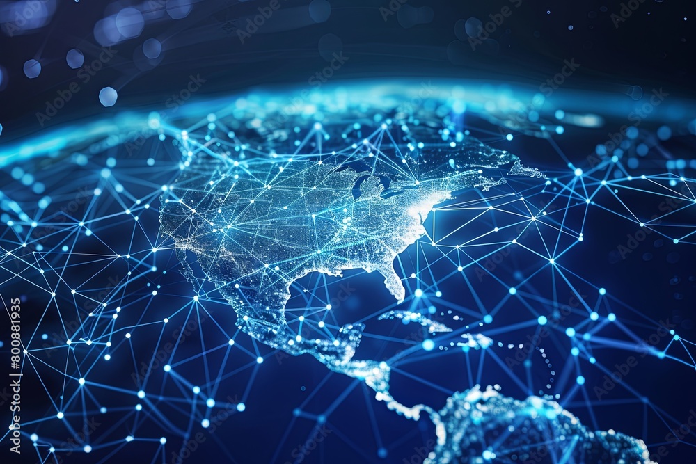 Connected Data Flow: US Cyber Technology Enhances Global Telecom Links Across North America
