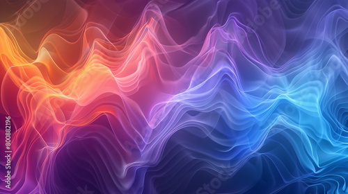 Radiant gradient waves capturing the essence of scientific discovery.