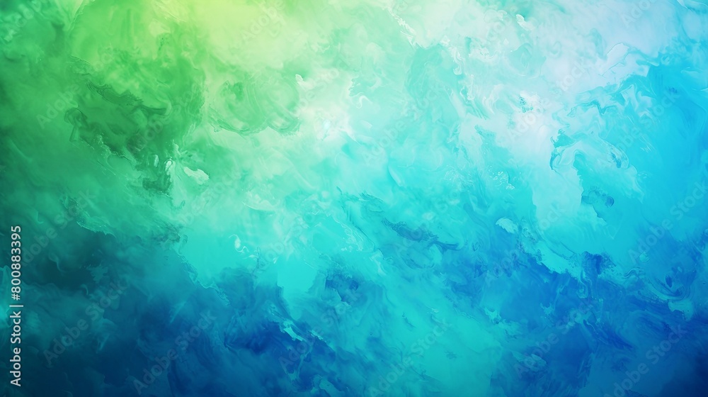 Blue and green gradient background, texture