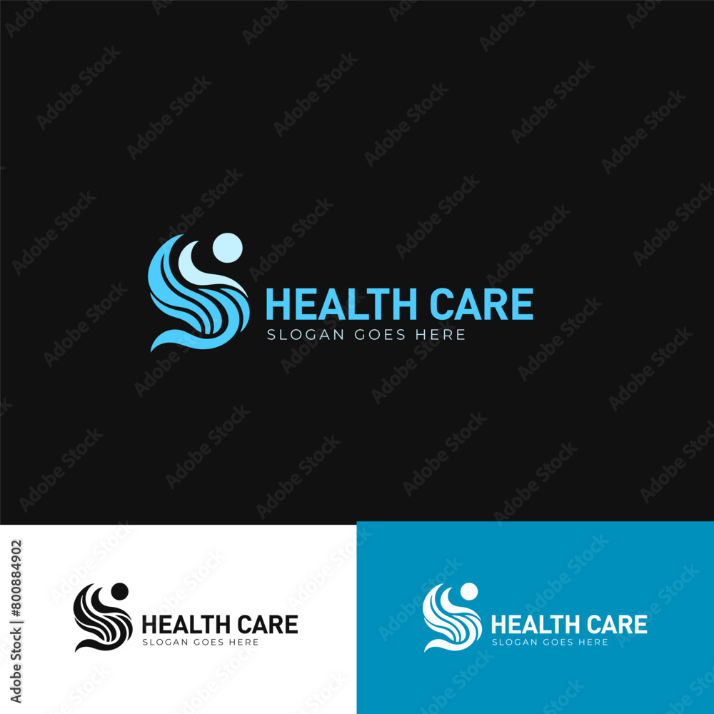Fototapeta premium Strength Wave Beauty Logo for Skincare and Beauty Products