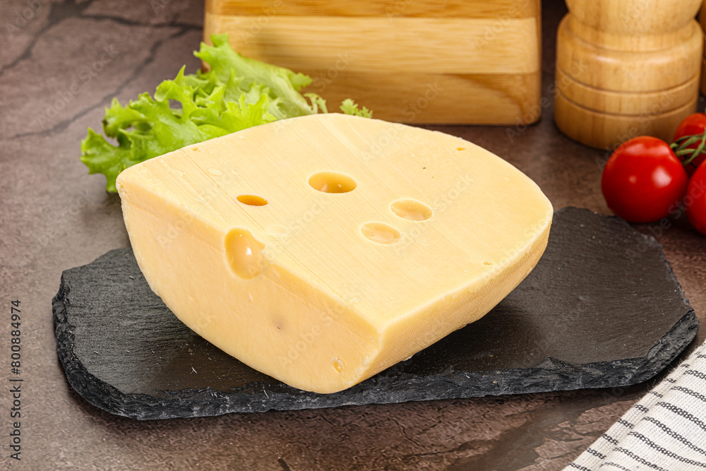 Gourmet Maasdam cheese with hole Gourmet Maasdam cheese with hole