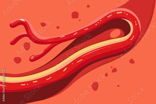 a simple flat illustration of an Artery, vector graphics