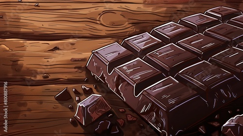 Chocolate bar background. World Chocolate Day concept. Sweet chocolates perfect for valentines day background.