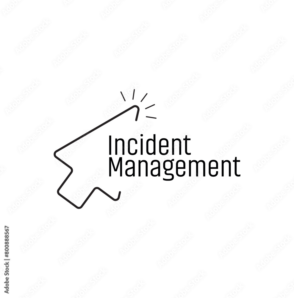 Incident Management sign on white background Incident Management sign on white background