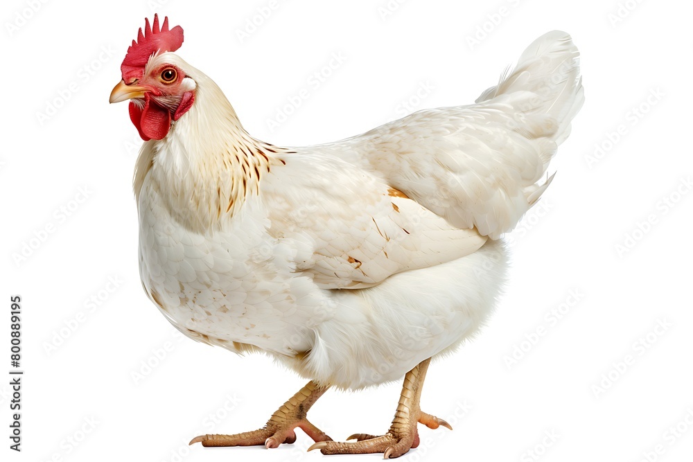 Fototapeta premium chicken isolated on white background