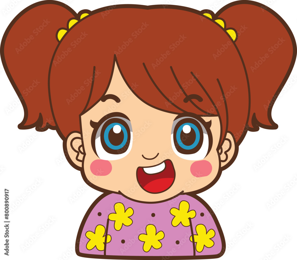 Variation of kids face from any race. Causasoid europeans race emoticon. Avatar of boy and girl kids. Variation of kids face from any race. Causasoid europeans race emoticon. Avatar of boy and girl kids.