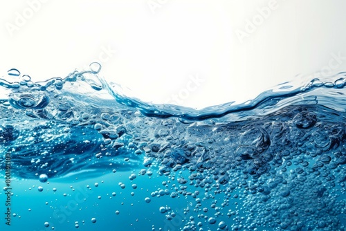 Water surface with bubbles