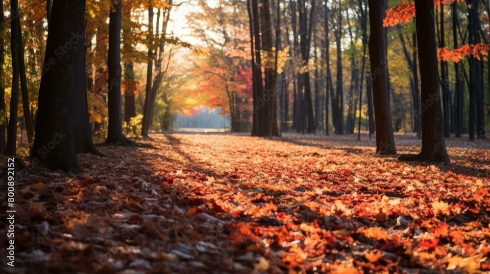 The beauty of autumn forest