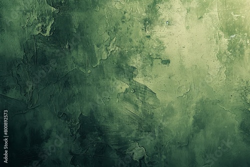 Grunge green wall texture background photo