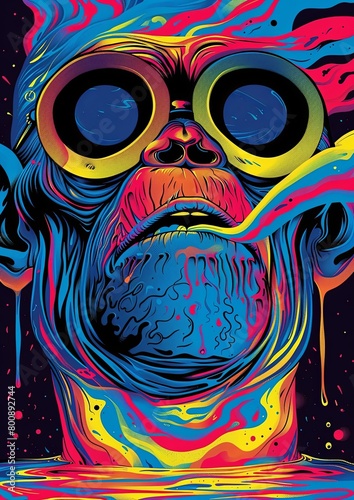 psychedelic monkey