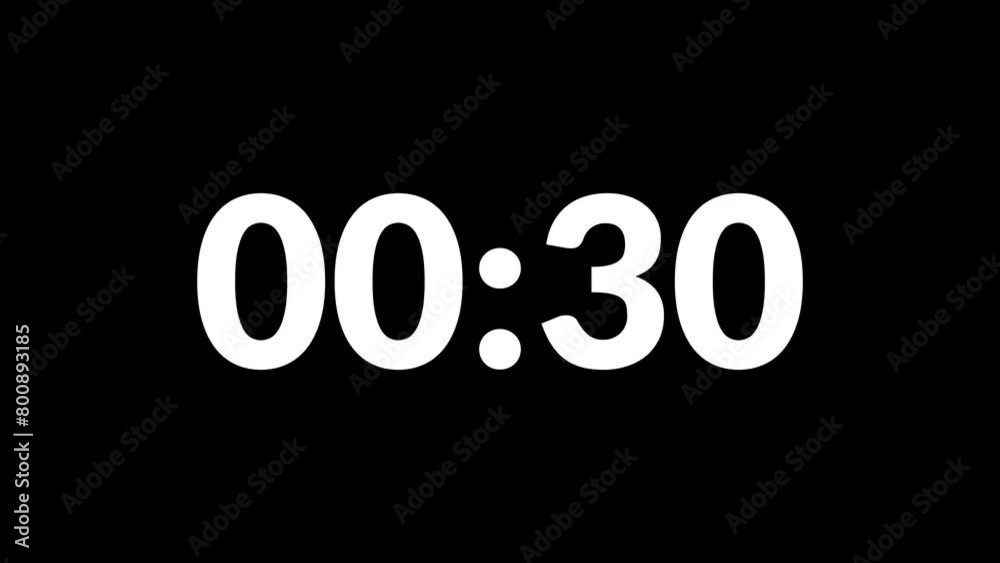 35 Second count clock time video animation vector design. 35 Second count clock time video animation vector design.
