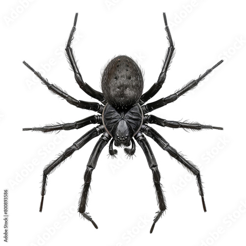 Black spider isolated on transparent background © Ghulam