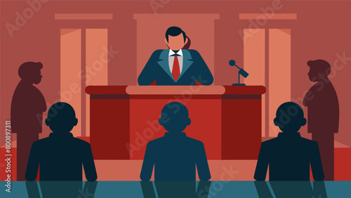 The shadow of suion hung over the courtroom as the jury deliberated over the fate of the defendant unsure of whether he was truly guilty..