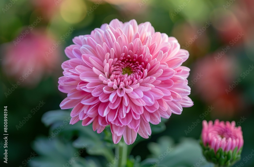 Light pink flower with yellow center