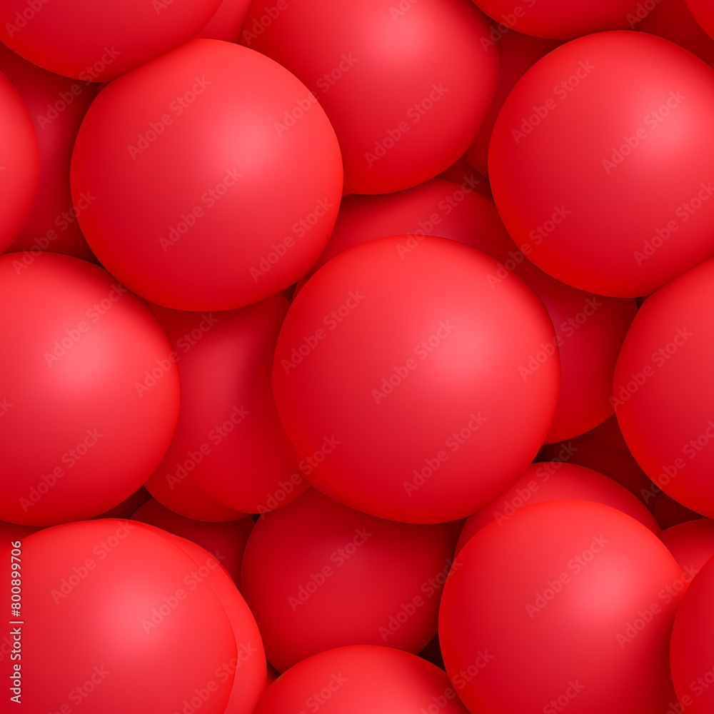 Seamless red ball gradient pattern for crafts and textiles, small round shapes in vibrant red tones