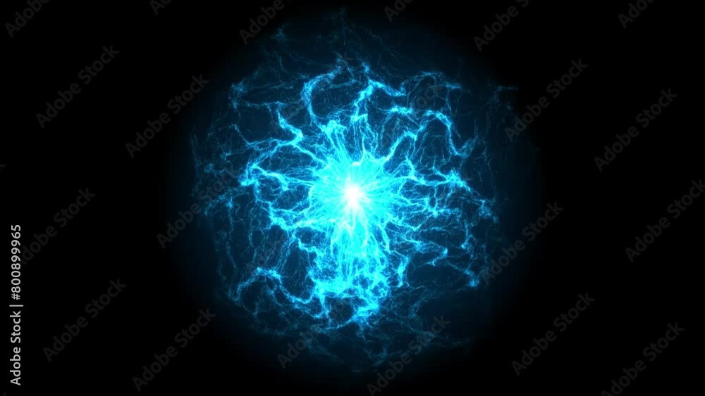 plasma ball on a black background