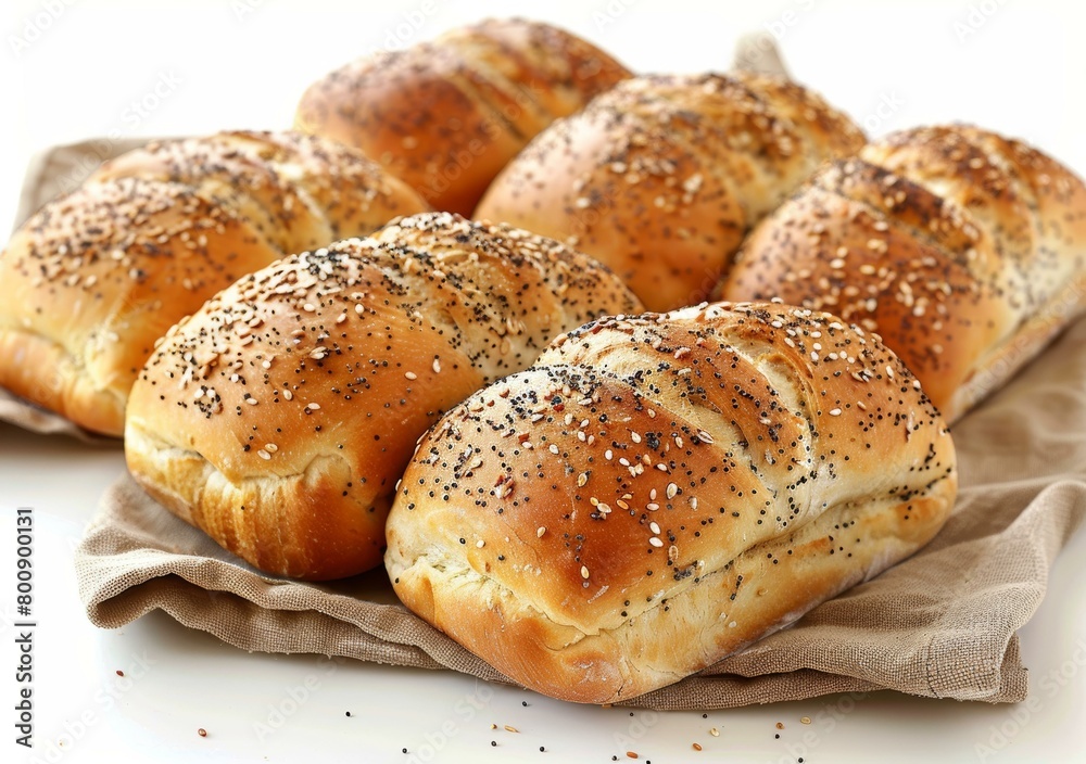 Loaf of bread with sesame seeds