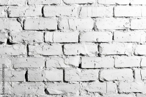 Whitewashed brick wall texture background