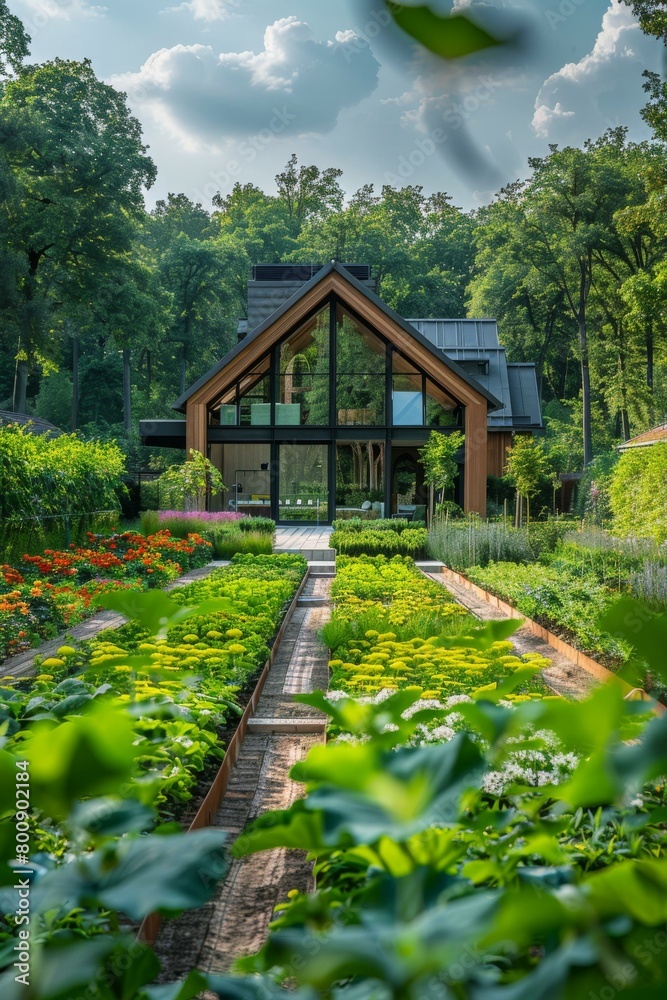 Modern Farmhouse with Garden Modern Farmhouse with Garden