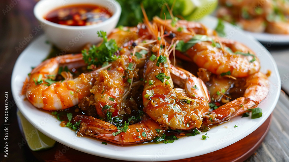 shrimp with tamarind sauce