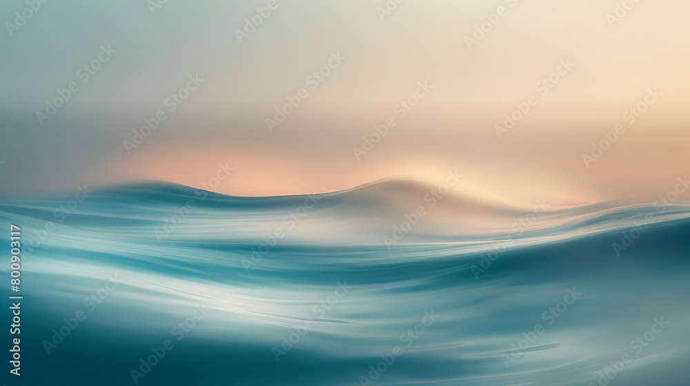 An artistic interpretation of a serene wave, captured through a smooth gradient of blues, evoking a sense of calmness and fluidity in an abstract form An artistic interpretation of a serene wave, captured through a smooth gradient of blues, evoking a sense of calmness and fluidity in an abstract form